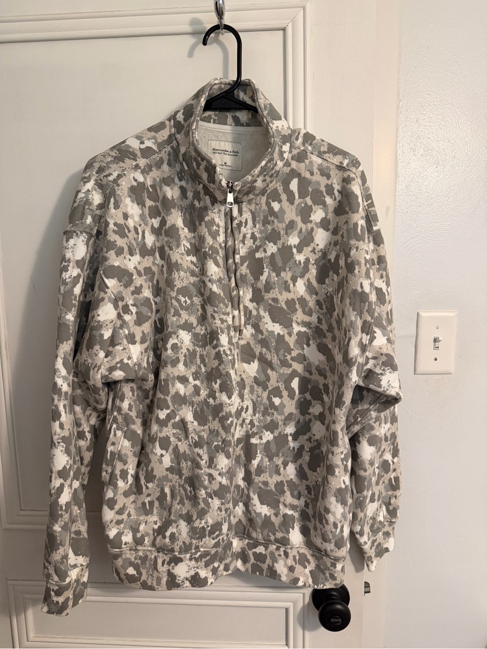 Abercrombie & Fitch Leopard Quarter Zip